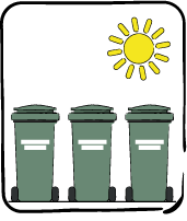 sortie et entrée des poubelles